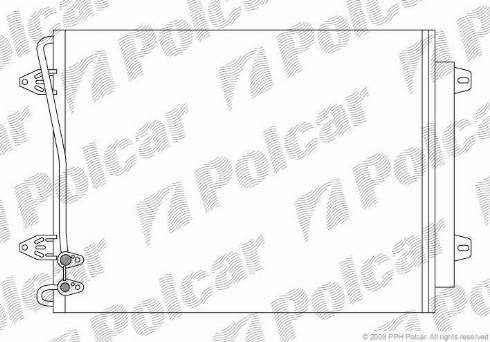 Polcar 9555K8C2 - Kondensor, klimatanläggning www.avaruosad.ee