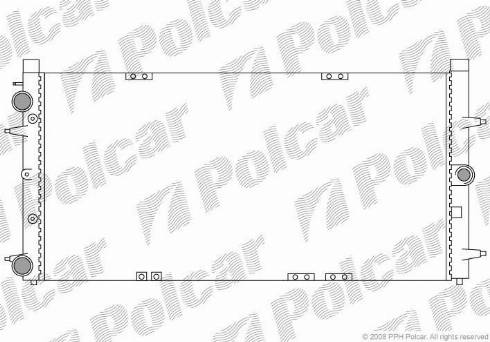 Polcar 9566082X - Radiaator,mootorijahutus www.avaruosad.ee