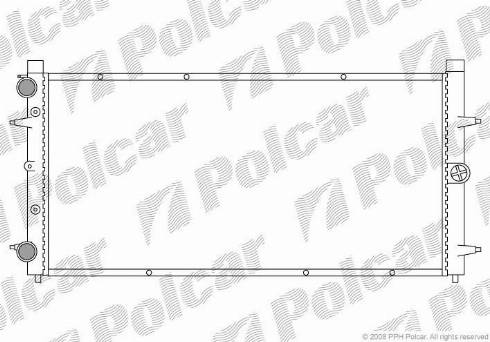 Polcar 956608-2 - Radiaator,mootorijahutus www.avaruosad.ee