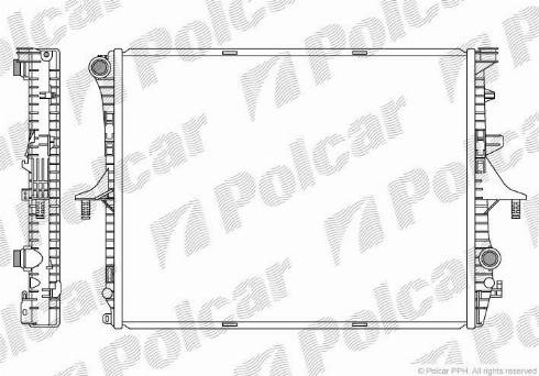 Polcar 9580081K - Radiaator,mootorijahutus www.avaruosad.ee