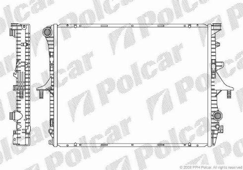 Polcar 9580081X - Radiaator,mootorijahutus www.avaruosad.ee