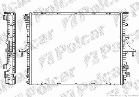 Polcar 9580082X - Radiaator,mootorijahutus www.avaruosad.ee