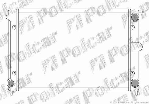 Polcar 953408-0 - Radiator, engine cooling www.avaruosad.ee