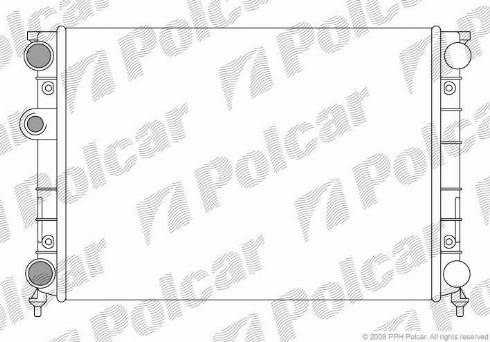 Polcar 9538081X - Radiaator,mootorijahutus www.avaruosad.ee