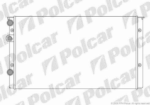 Polcar 953808A6 - Radiaator,mootorijahutus www.avaruosad.ee