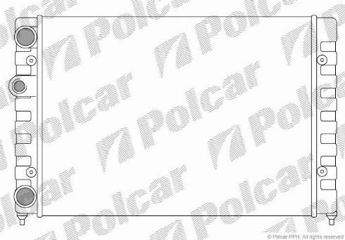 Polcar 953808A1 - Radiaator,mootorijahutus www.avaruosad.ee