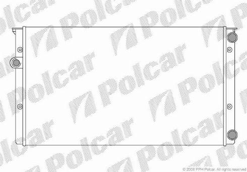 Polcar 953808A8 - Radiaator,mootorijahutus www.avaruosad.ee