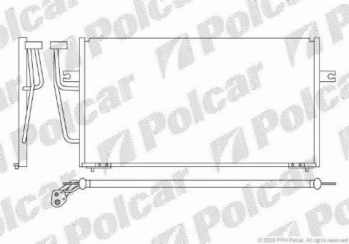 Polcar 9040K8C1 - Конденсатор, кондиционер www.avaruosad.ee