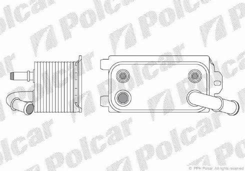 Polcar 9071L8-1 - Eļļas radiators, Automātiskā pārnesumkārba www.avaruosad.ee