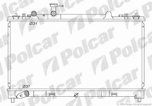 Polcar 4560081K - Radiaator,mootorijahutus www.avaruosad.ee