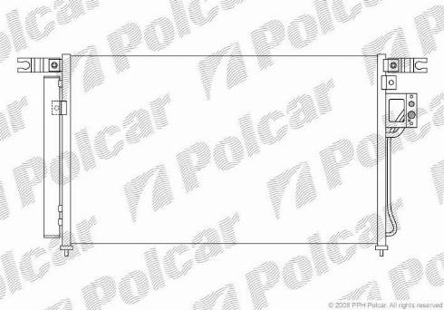 Polcar 4051K8C2 - Condenser, air conditioning www.avaruosad.ee