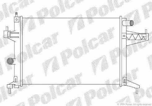 Polcar 555608A3 - Radiaator,mootorijahutus www.avaruosad.ee