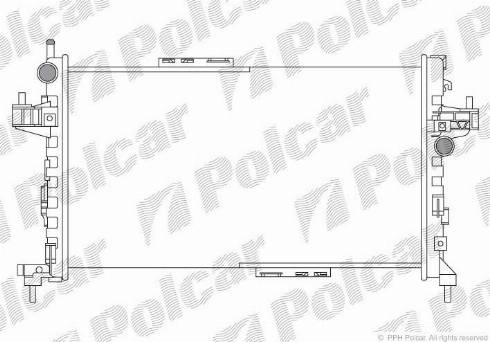 Polcar 555708A1 - Radiaator,mootorijahutus www.avaruosad.ee