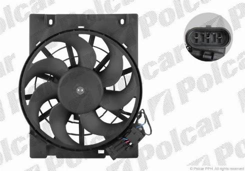 Polcar 550823W1 - Electric Motor, radiator fan www.avaruosad.ee