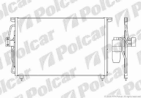 Polcar 5527K8C1 - Condenser, air conditioning www.avaruosad.ee