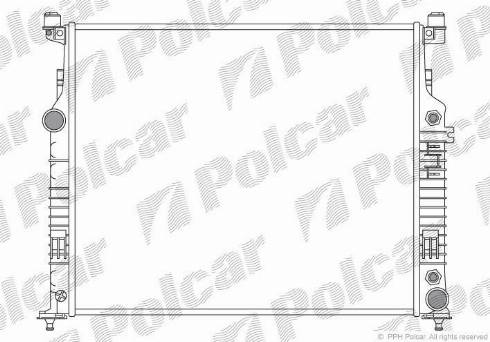 Polcar 504508-2 - Radiaator,mootorijahutus www.avaruosad.ee
