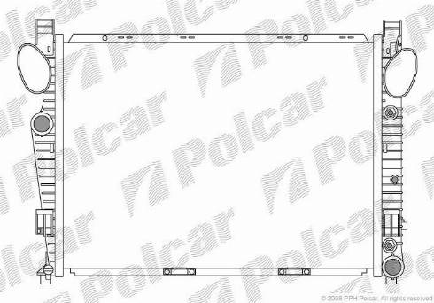 Polcar 502508-4 - Radiaator,mootorijahutus www.avaruosad.ee