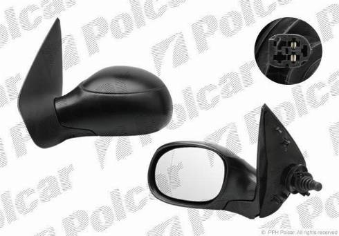 Polcar 5723512M - Outside Mirror www.avaruosad.ee