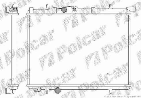 Polcar 572308A3 - Радиатор, охлаждение двигателя www.avaruosad.ee