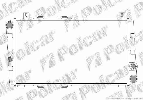 Polcar 690008-1 - Radiaator,mootorijahutus www.avaruosad.ee