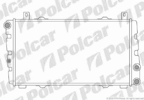 Polcar 691008-1 - Radiator, engine cooling www.avaruosad.ee