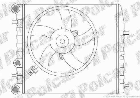 Polcar 691308-4 - Radiaator,mootorijahutus www.avaruosad.ee