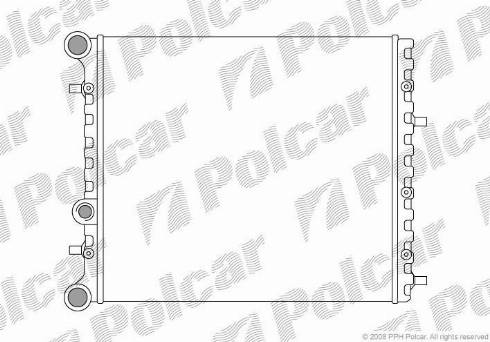 Polcar 6913081X - Radiaator,mootorijahutus www.avaruosad.ee