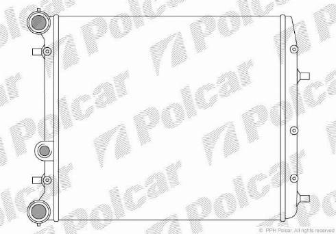 Polcar 691308-1 - Radiaator,mootorijahutus www.avaruosad.ee