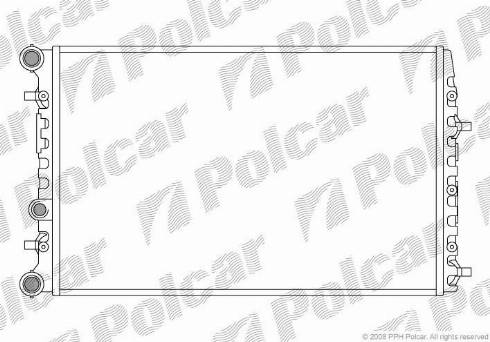 Polcar 691308A5 - Radiaator,mootorijahutus www.avaruosad.ee
