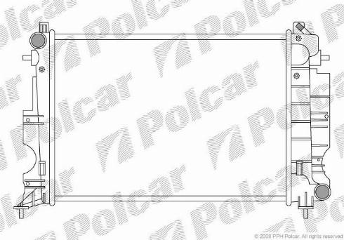 Polcar 652208-2 - Радиатор, охлаждение двигателя www.avaruosad.ee