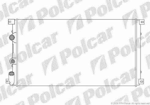 Polcar 604108A4 - Jäähdytin,moottorin jäähdytys www.avaruosad.ee