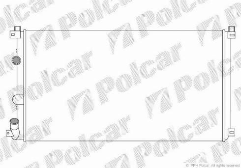 Polcar 604208A1 - Radiaator,mootorijahutus www.avaruosad.ee