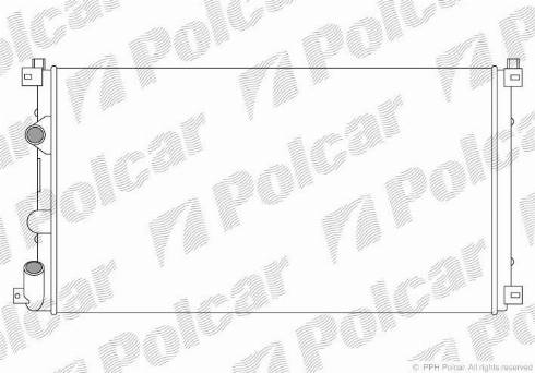 Polcar 604208A2 - Jäähdytin,moottorin jäähdytys www.avaruosad.ee