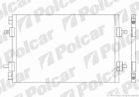 Polcar 6051K8C2 - Condenser, air conditioning www.avaruosad.ee