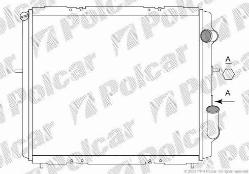 Polcar 600608-5 - Radiaator,mootorijahutus www.avaruosad.ee