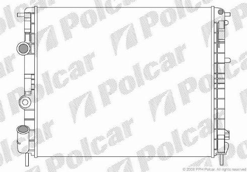 Polcar 601508-5 - Radiaator,mootorijahutus www.avaruosad.ee