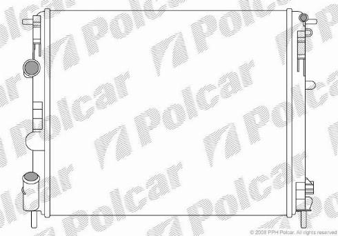 Polcar 601508A5 - Jäähdytin,moottorin jäähdytys www.avaruosad.ee