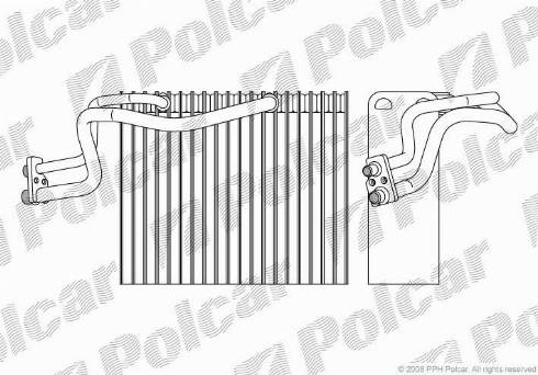 Polcar 6015P8-1 - Испаритель, кондиционер www.avaruosad.ee