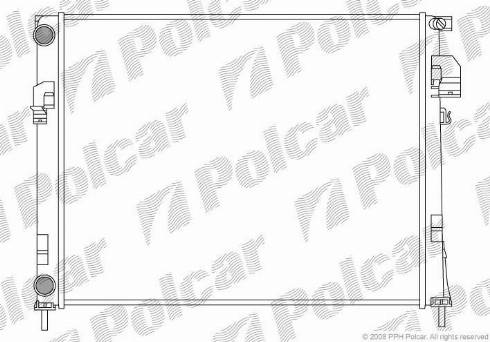 Polcar 602608-1 - Radiaator,mootorijahutus www.avaruosad.ee