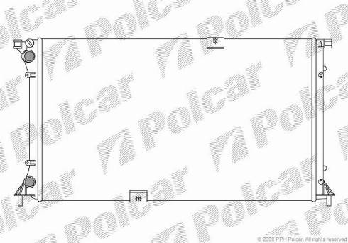 Polcar 6026083X - Радиатор, охлаждение двигателя www.avaruosad.ee