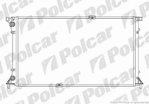 Polcar 602608-3 - Радиатор, охлаждение двигателя www.avaruosad.ee