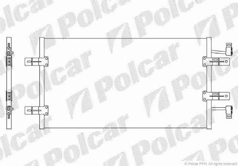 Polcar 6027K82X - Condenser, air conditioning www.avaruosad.ee
