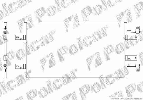 Polcar 6027K8C2 - Condenser, air conditioning www.avaruosad.ee