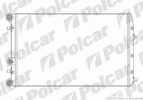 Polcar 673008-1 - Radiaator,mootorijahutus www.avaruosad.ee