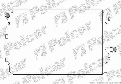 Polcar 133108-4 - Radiator, engine cooling www.avaruosad.ee
