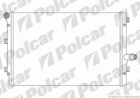 Polcar 133108A4 - Radiator, engine cooling www.avaruosad.ee