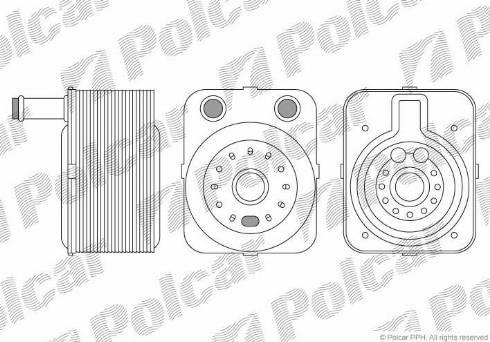 Polcar 1323L83X - Moottoriöljyn jäähdytin www.avaruosad.ee