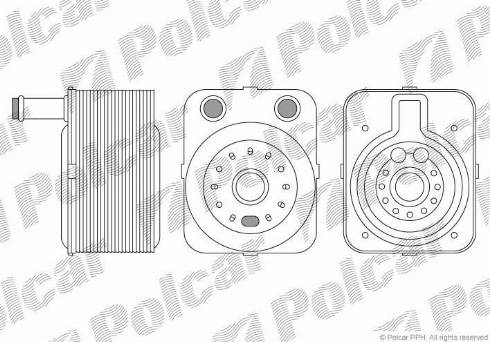 Polcar 1323L8-3 - Õliradiaator,mootoriõli www.avaruosad.ee