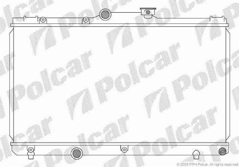 Polcar 8110081K - Radiaator,mootorijahutus www.avaruosad.ee