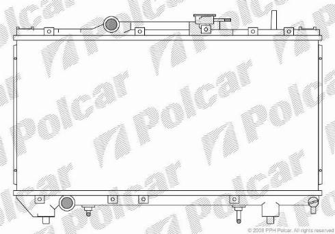 Polcar 812208-0 - Radiaator,mootorijahutus www.avaruosad.ee
